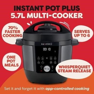 Instant Pot Plus 5.7L Wi-Fi 9-in-1 Multi-Cooker