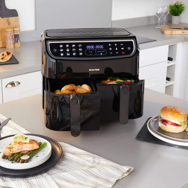 Salter EK6368 dual air fryer lifestyle image