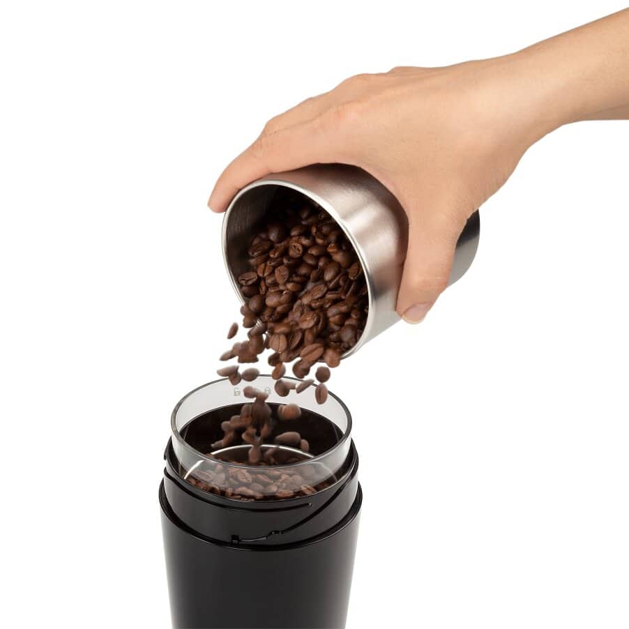 De'Longhi KG200 coffee grinder bean filling