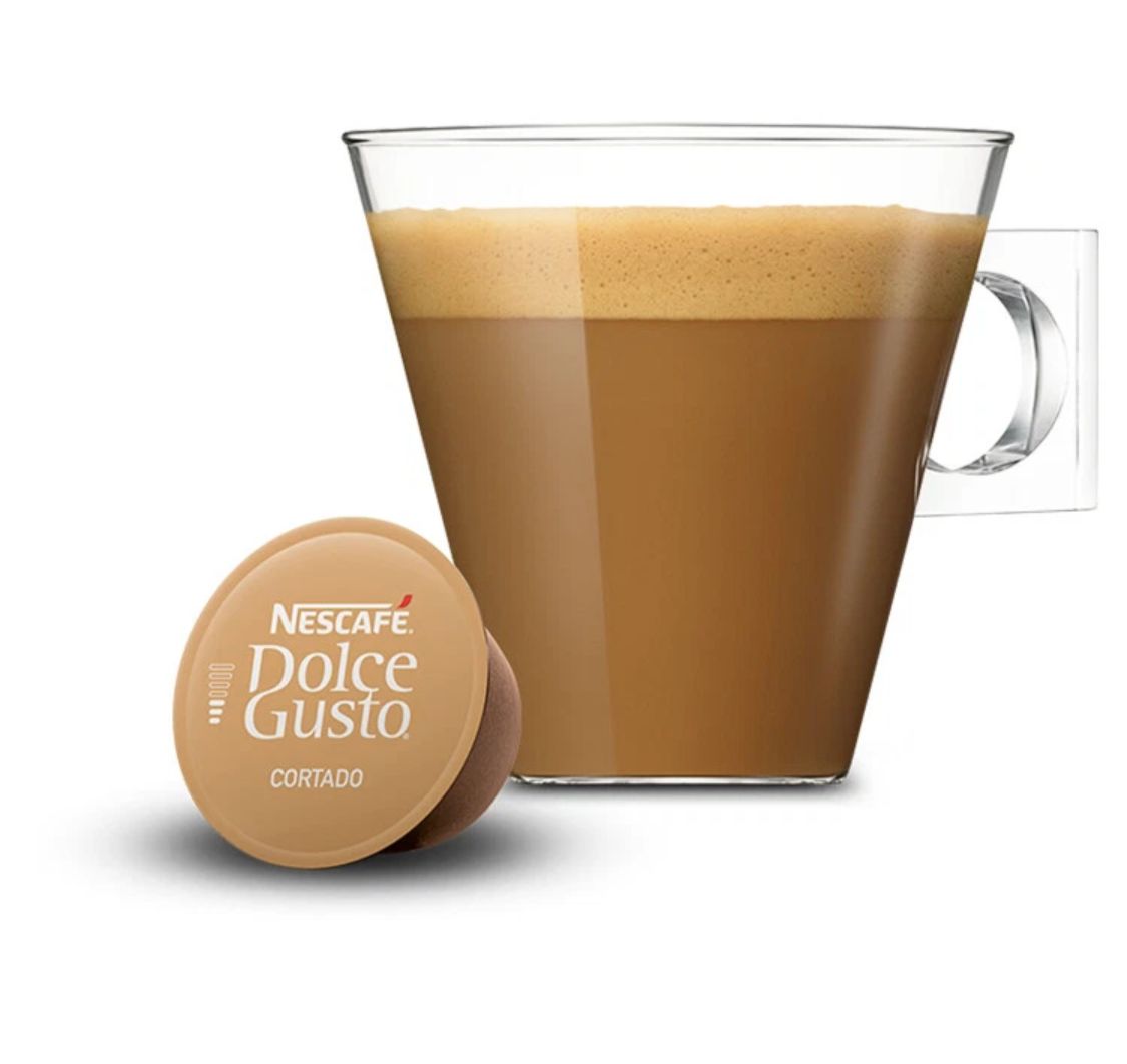 NESCAFE Dolce Gusto Cortado Espresso Macchiato Coffee Pods 16 Drinks