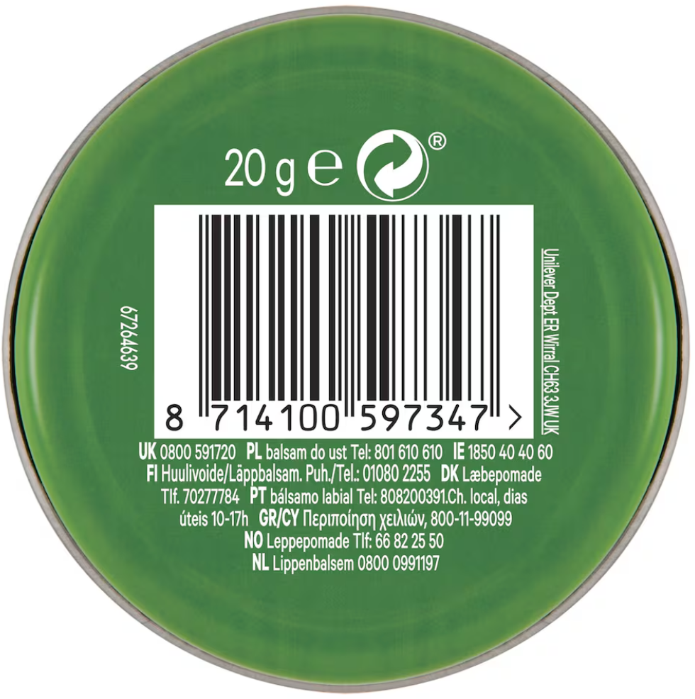 Vaseline Lip Therapy Aloe Vera 20G