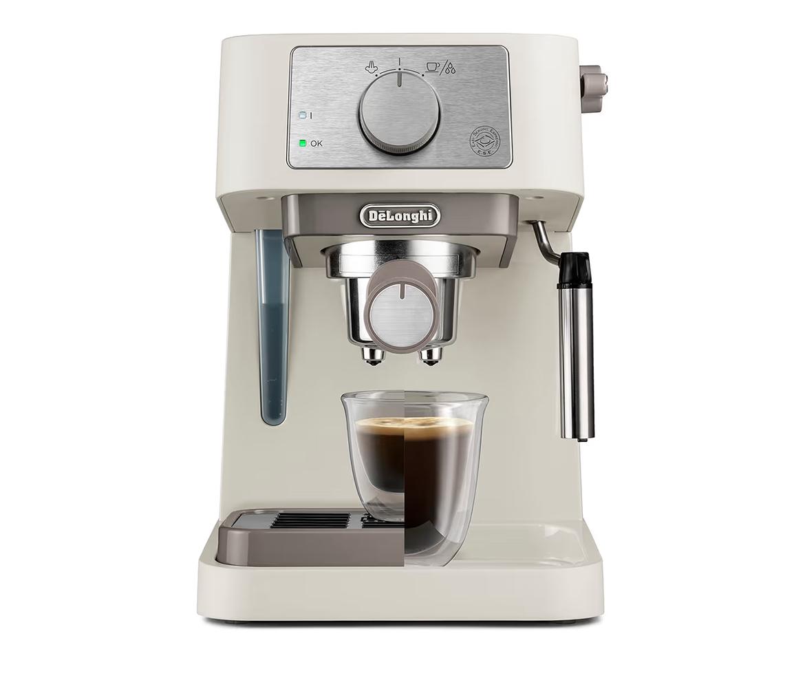 De'Longhi Stilosa Traditional Pump Espresso Coffee Machine - Cream - EC260.CR