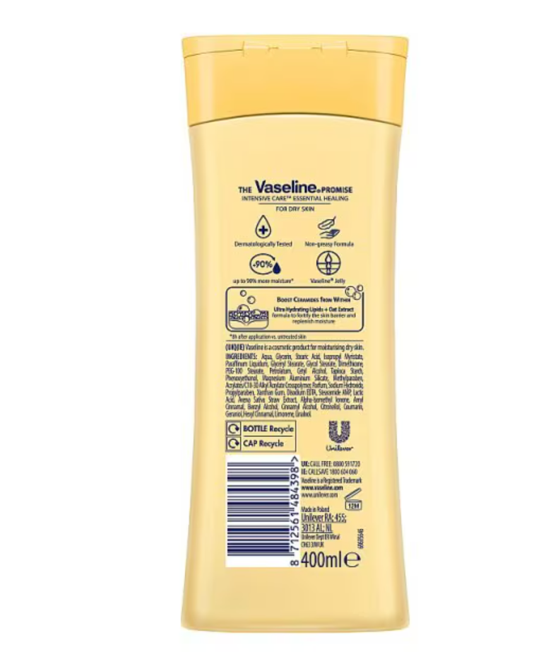 Vaseline Intensive Care Essential Healing Body Lotion 400ml | UK