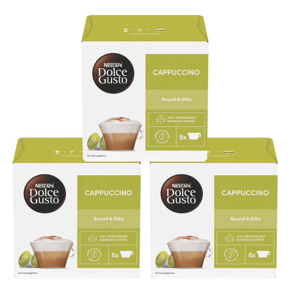 NESCAFE Dolce Gusto Cappuccino Coffee Pods Pack of 3 | Elagili