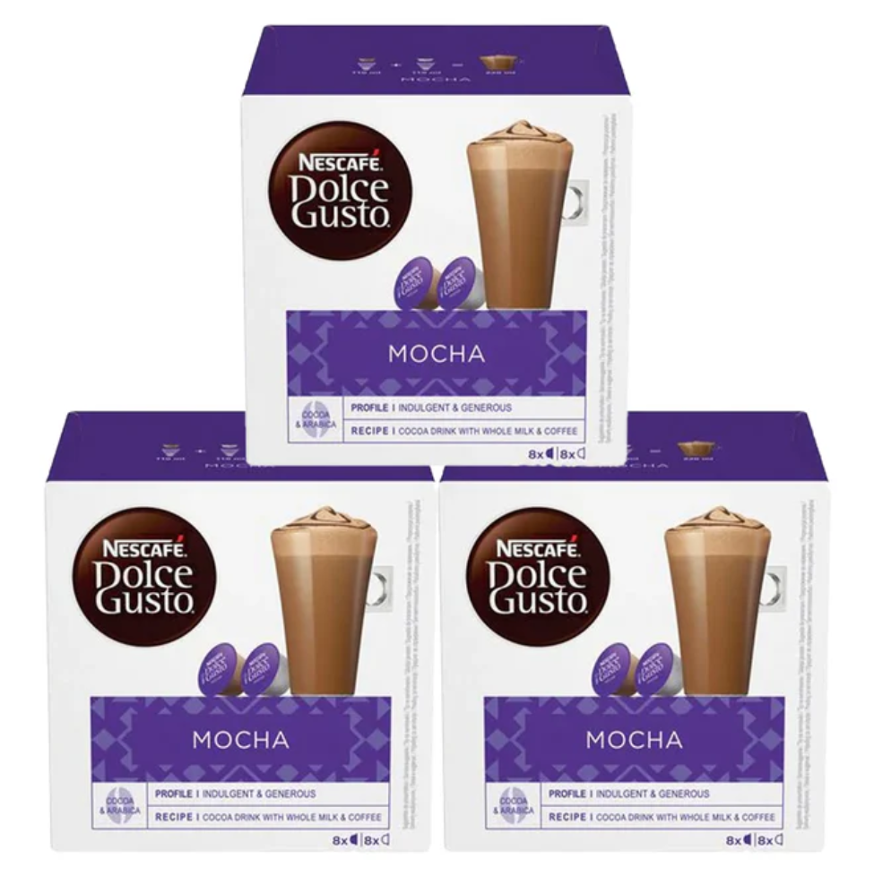 NESCAFE Dolce Gusto Mocha Coffee Pods Pack of 3 | UK