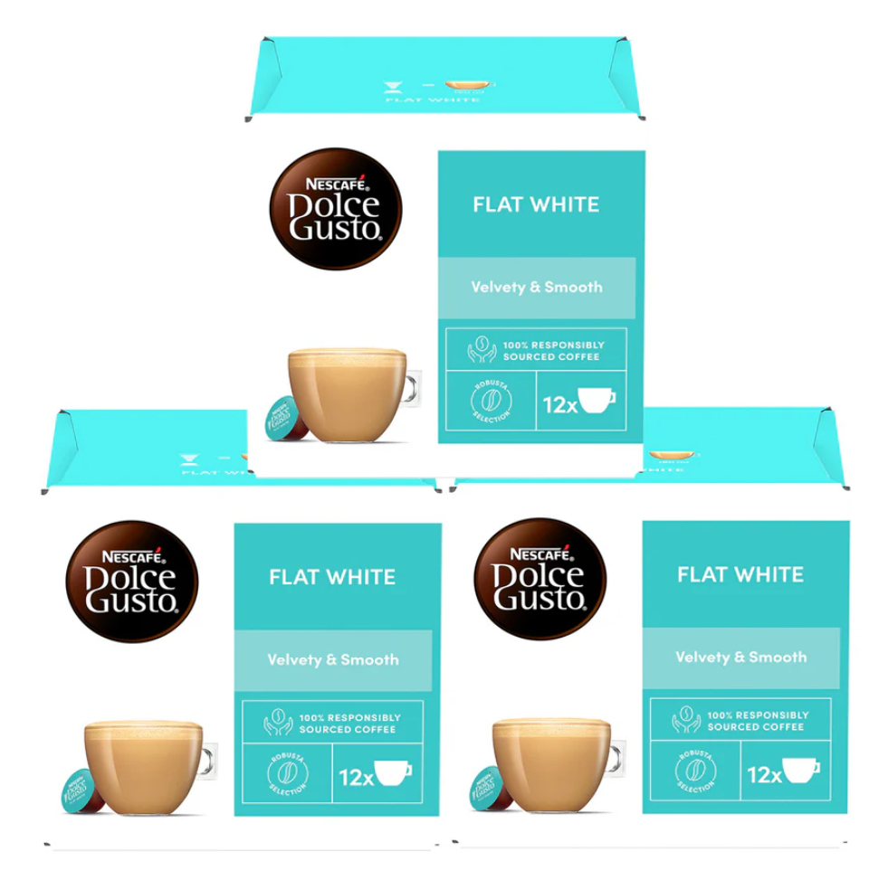 NESCAFÉ Dolce Gusto Flat White Coffee Pods Pack of 3 | UK