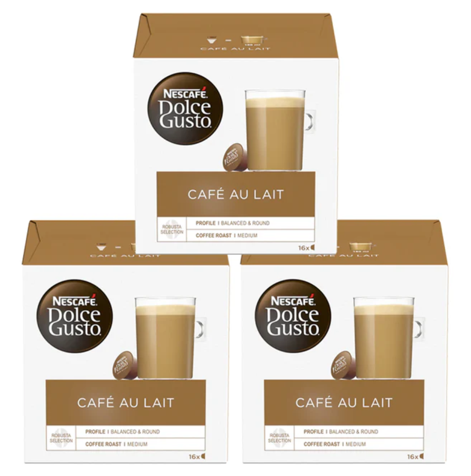 Dolce Gusto Café Au Lait Coffee Pods Pack of 3 | Elagili