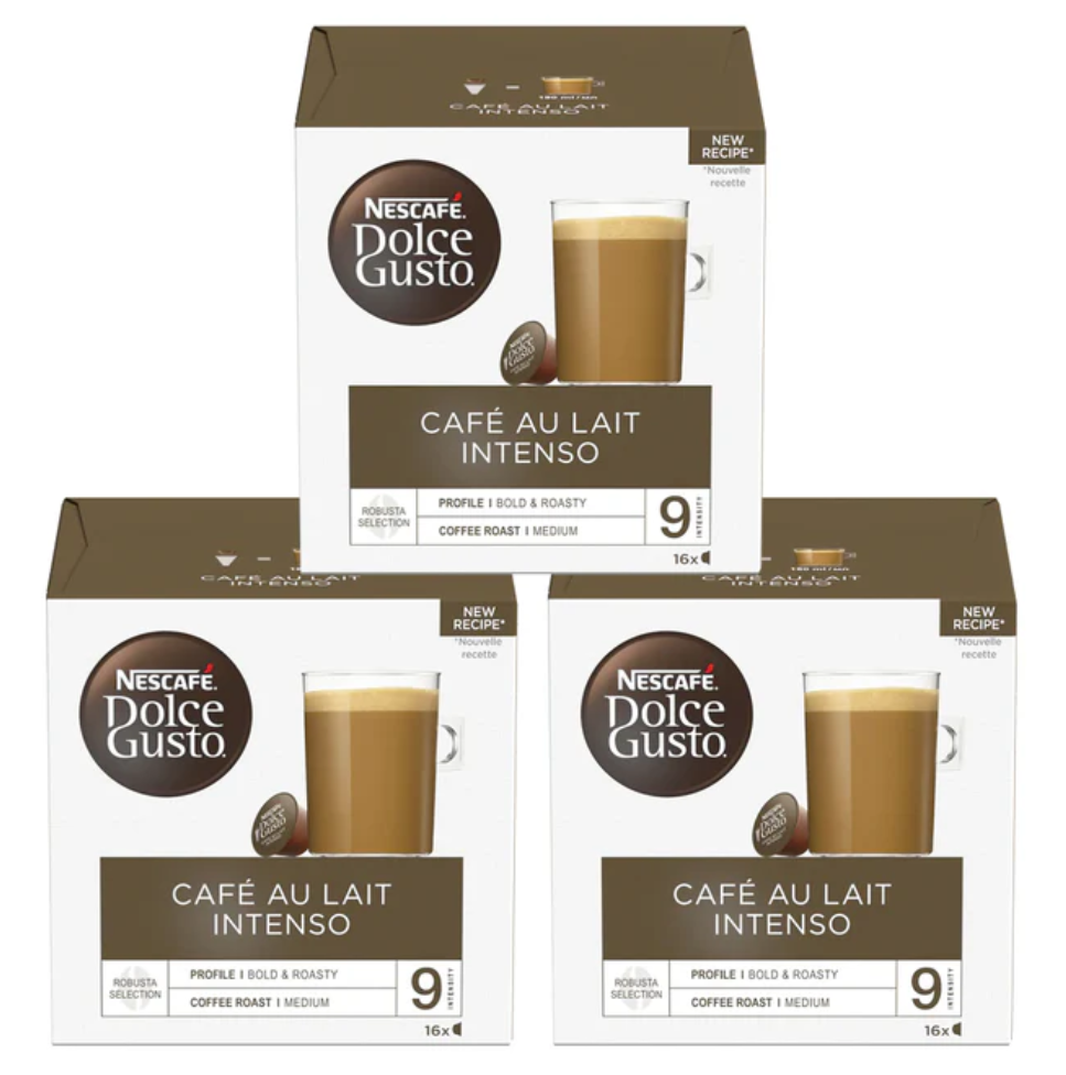 Nescafé Dolce Gusto Cafe Au Lait Intenso Coffee Pods Pack of 3 | Elagili