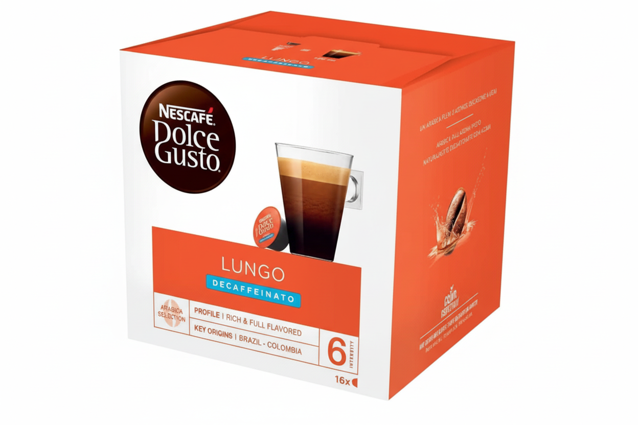 Dolce Gusto Lungo Decaf Coffee Pods x16 | Elagili