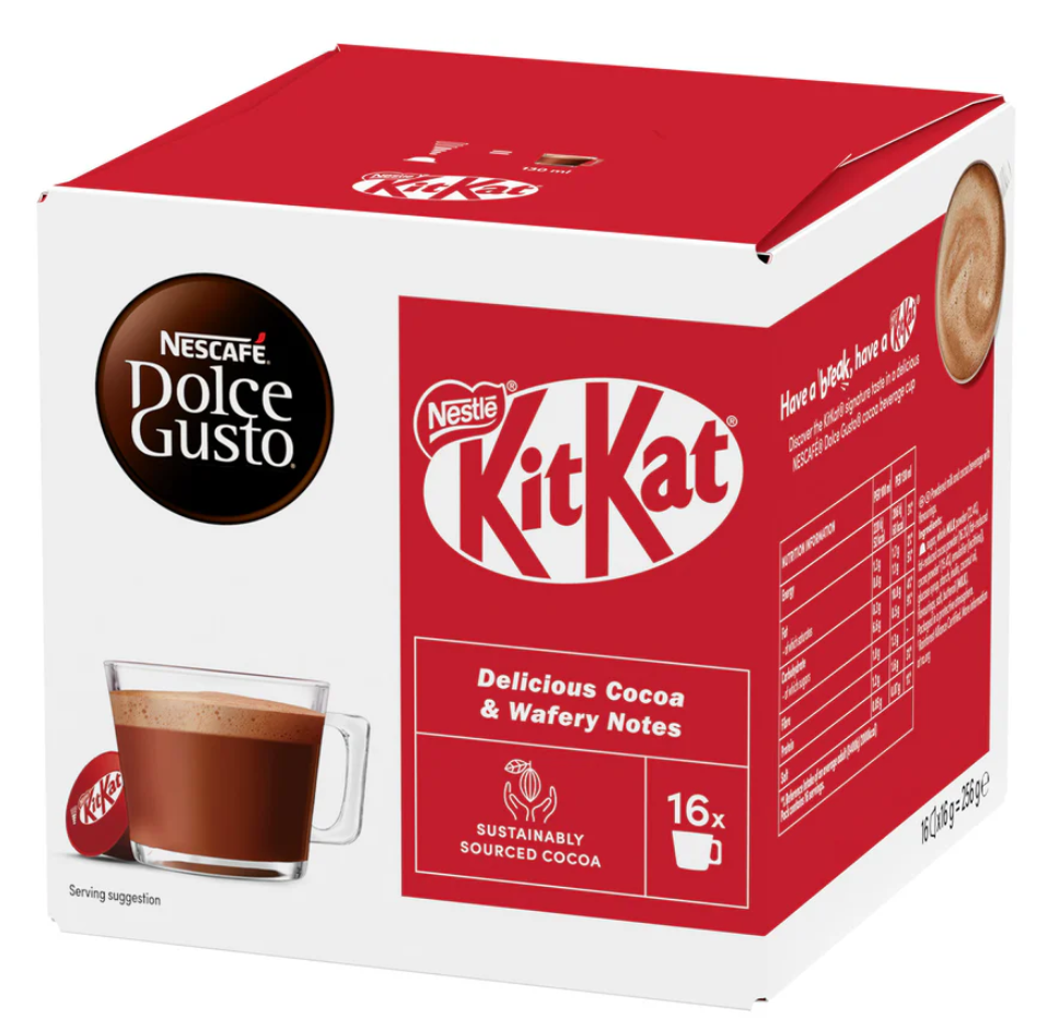 Dolce Gusto KitKat Hot Chocolate Pods x16 | UK