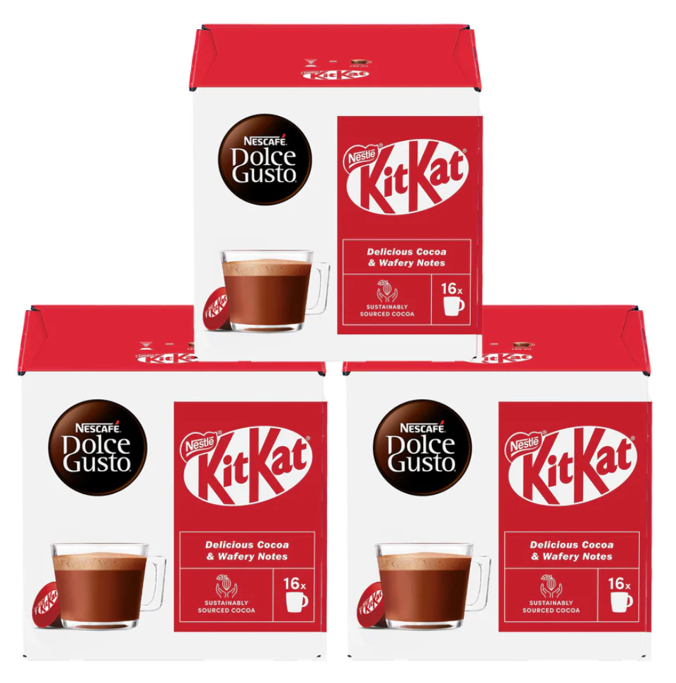 Dolce Gusto KitKat Hot Chocolate Pods Pack of 3 | UK