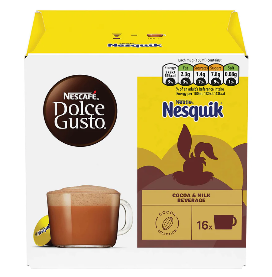 Dolce Gusto Nesquik Hot Chocolate Pods x16 | UK