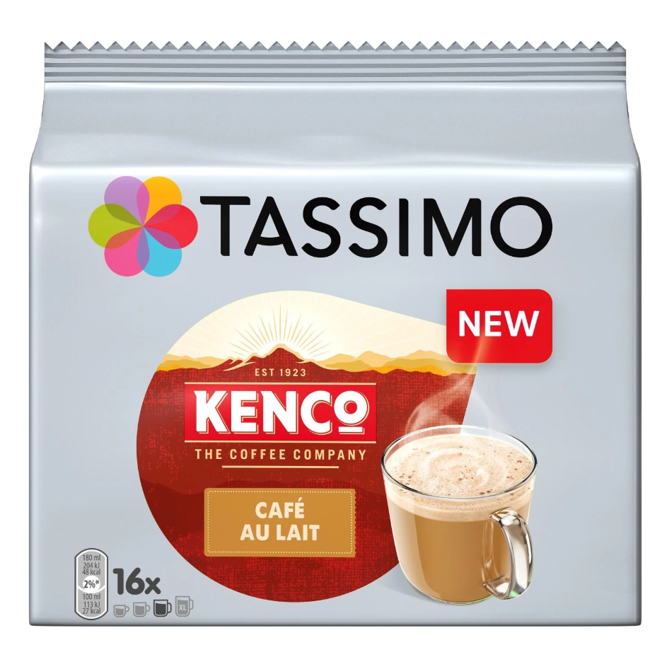 Tassimo Kenco Cafe Au Lait Coffee Pods x16 | Elagili