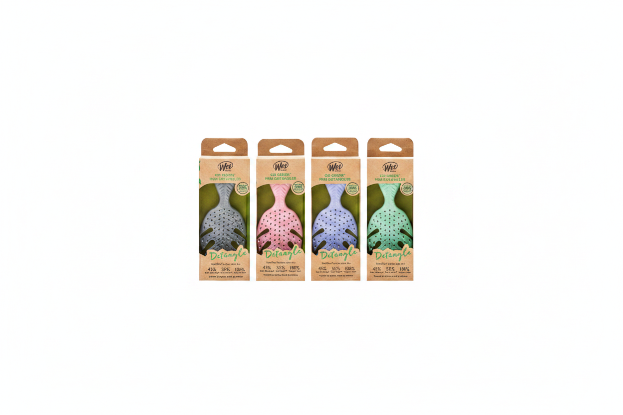 Wet Brush Go Green Mini Detangler - Green Hairbrush