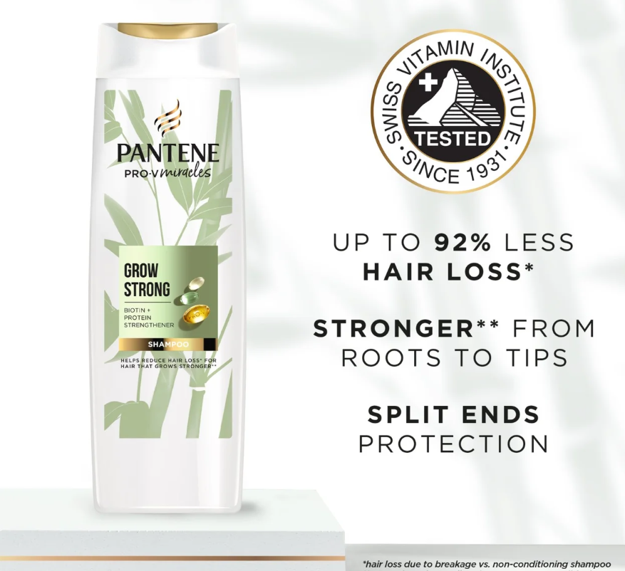 Pantene Pro-V Grow Strong Shampoo with Biotin 400ml - product image