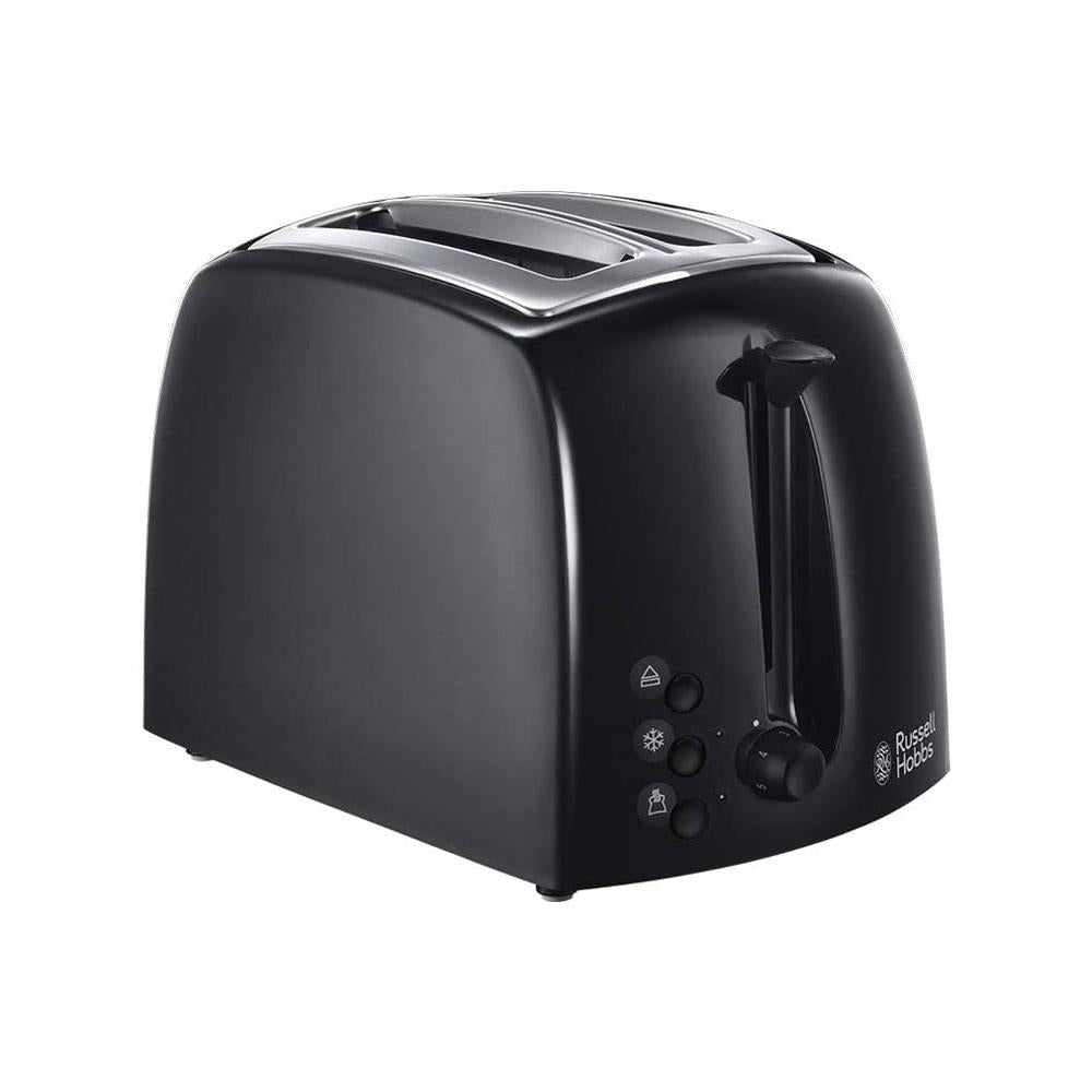 Textures 2 slice Toaster - Black