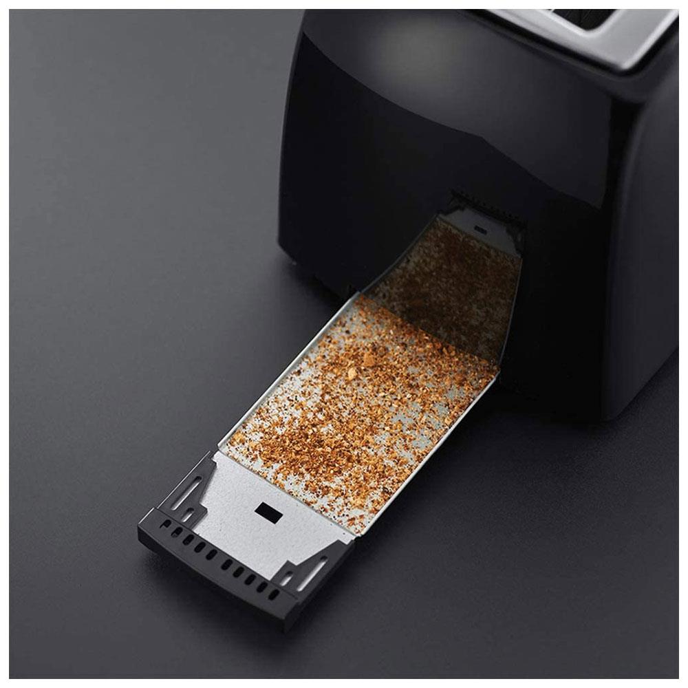 Textures 2 slice Toaster - Black