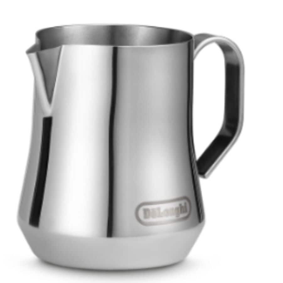 De'Longhi stainless steel milk frothing jug