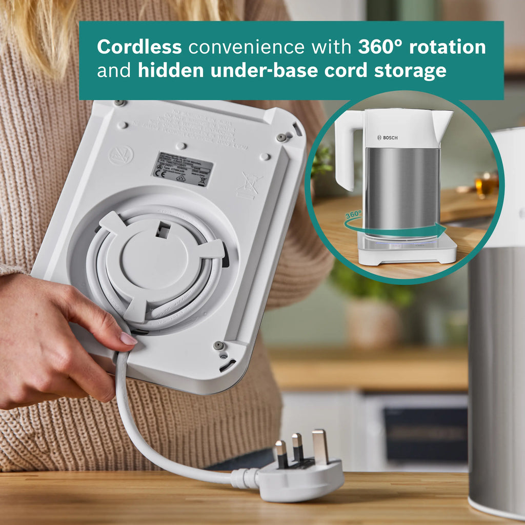 Bosch Sky TWK7201GB Variable Temperature Kettle 1.7L - Brushed Steel