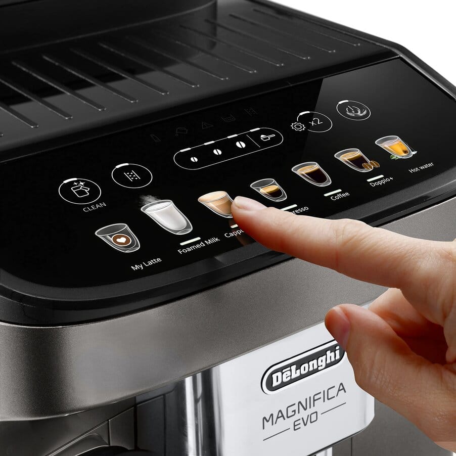 De'Longhi Magnifica Evo colour touch control panel