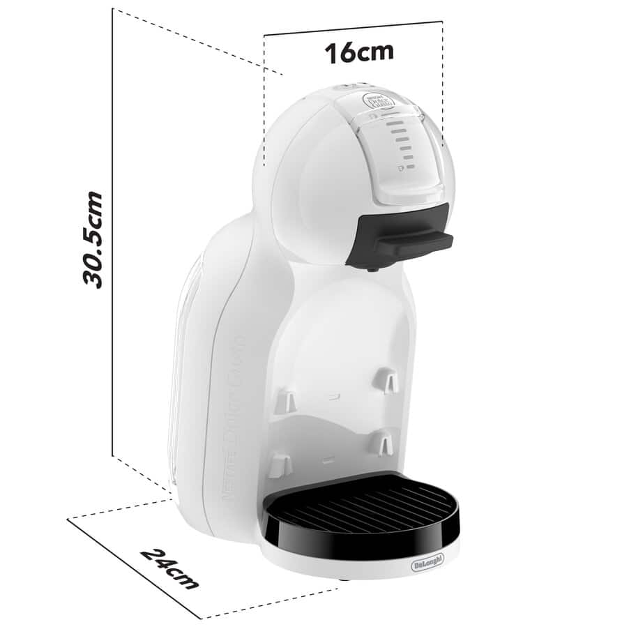 Dolce Gusto Mini Me 2 EDG335.W White compact dimensions