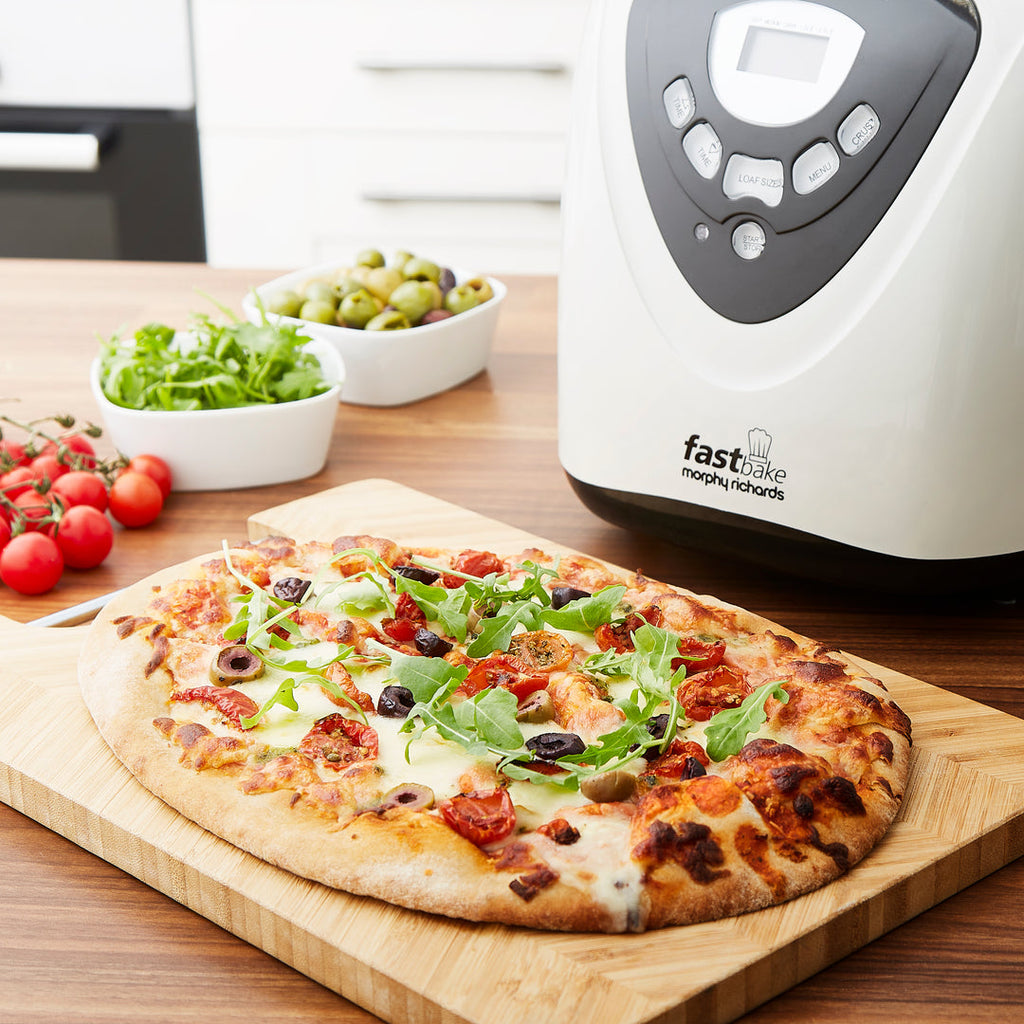 Morphy Richards Fastbake 48281 pizza dough lifestyle image