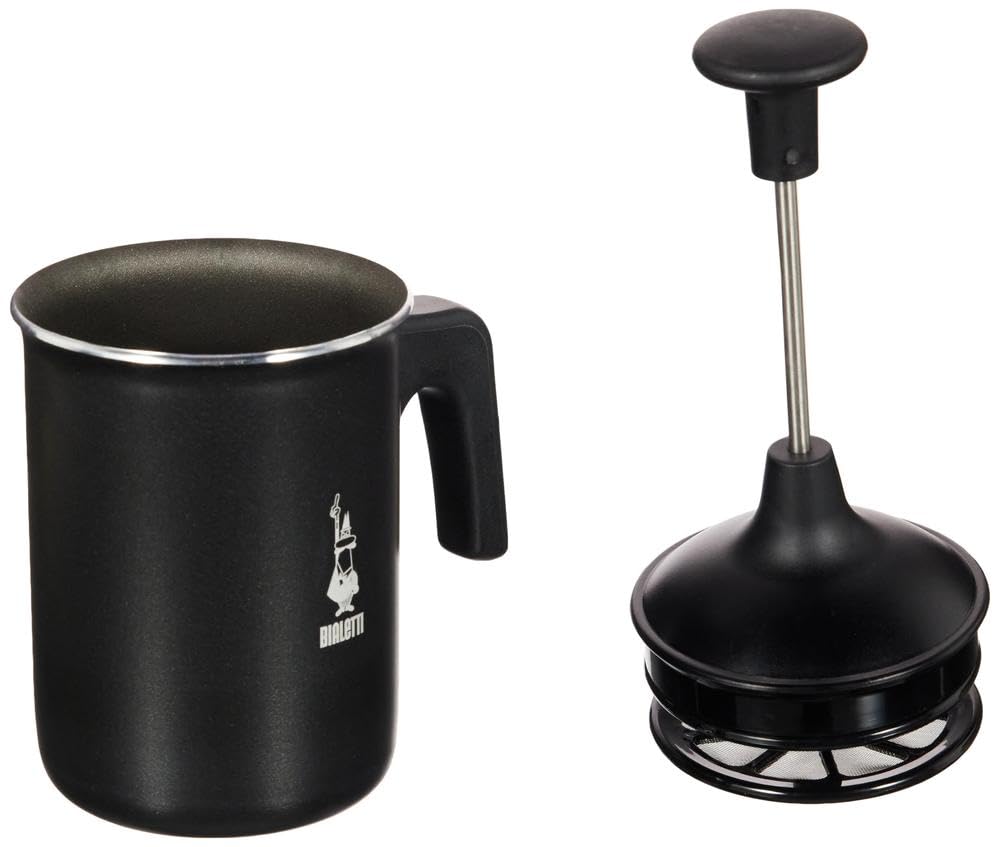 Bialetti Perfetto Crema 160ml manual milk frother – jug and double-screen plunger