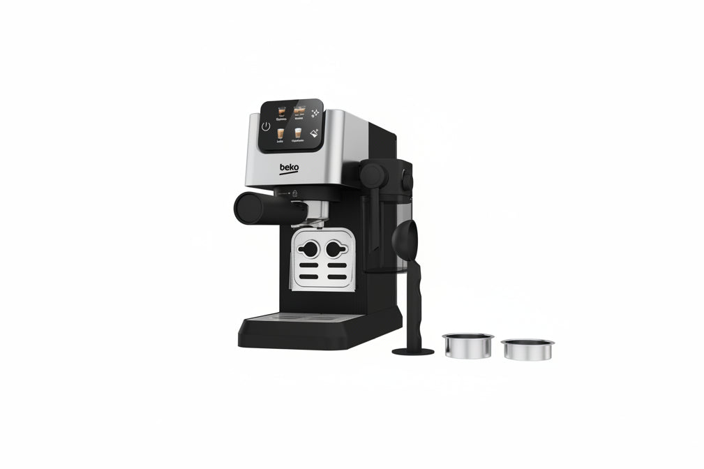 Beko CaffeExperto CEP5304X coffee machine - integrated milk jug detail