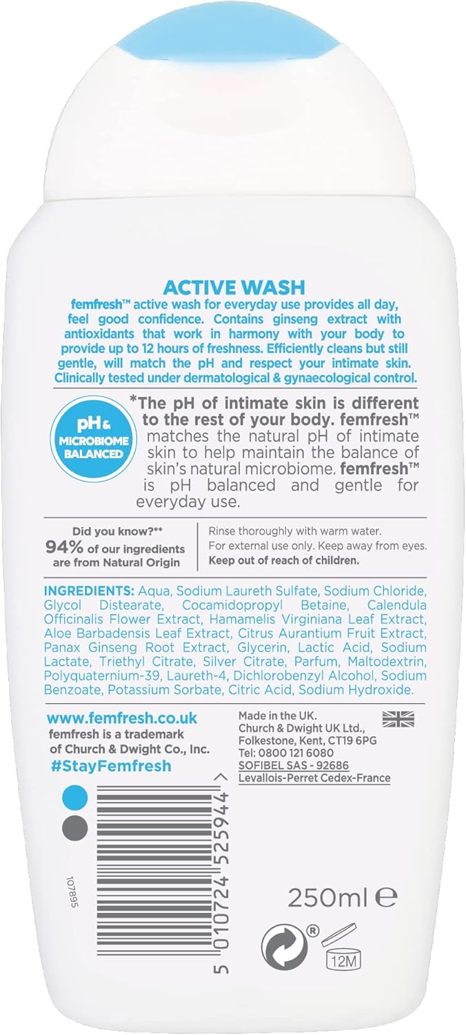 Femfresh Active Wash 250ml