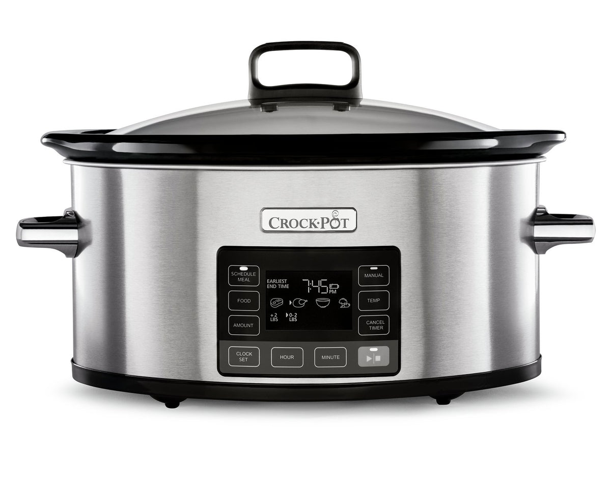 Crock-Pot TimeSelect CSC066 5.6L Digital Slow Cooker – Stainless Steel