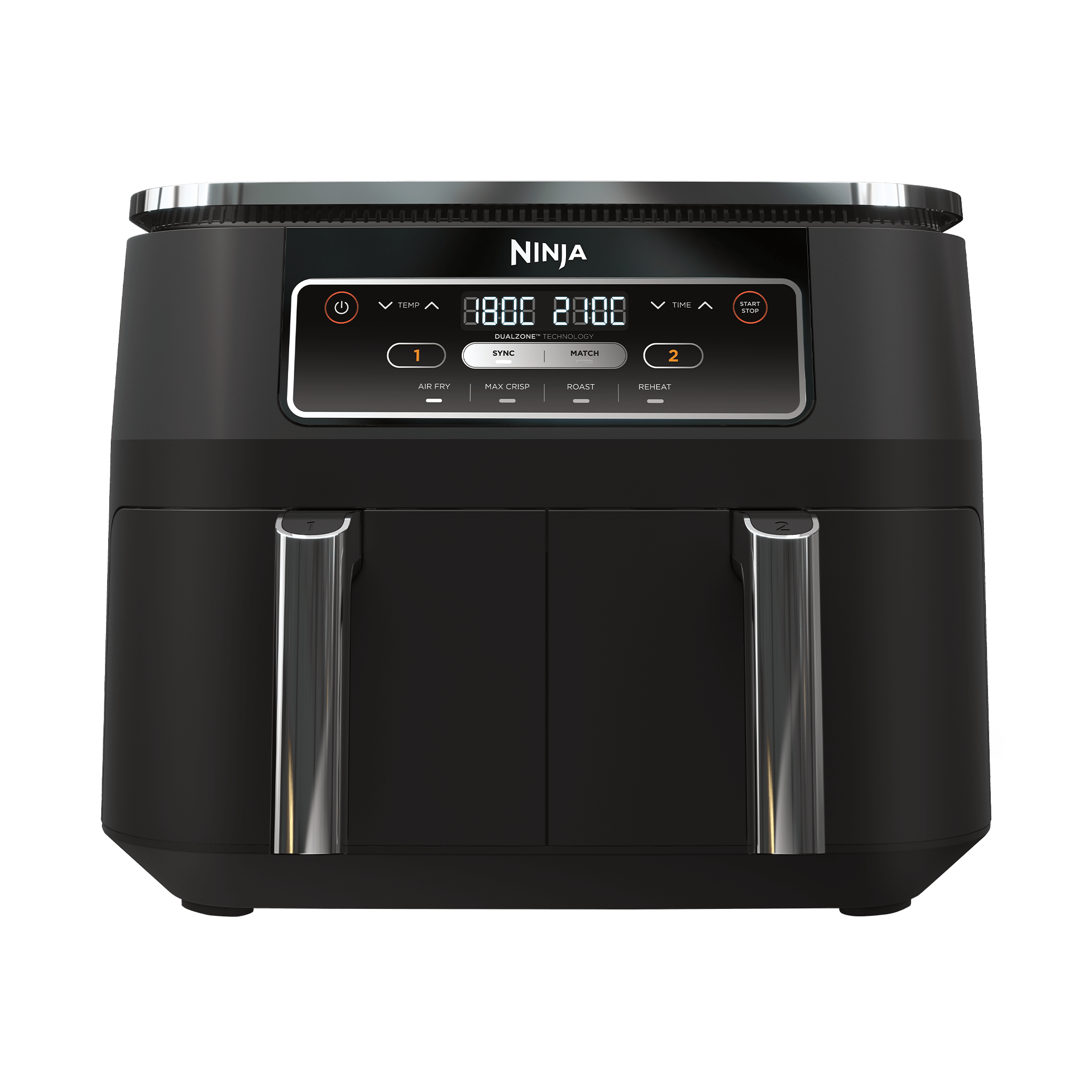 Ninja Foodi 4-in-1 Dual Zone Air Fryer AF200UK front view