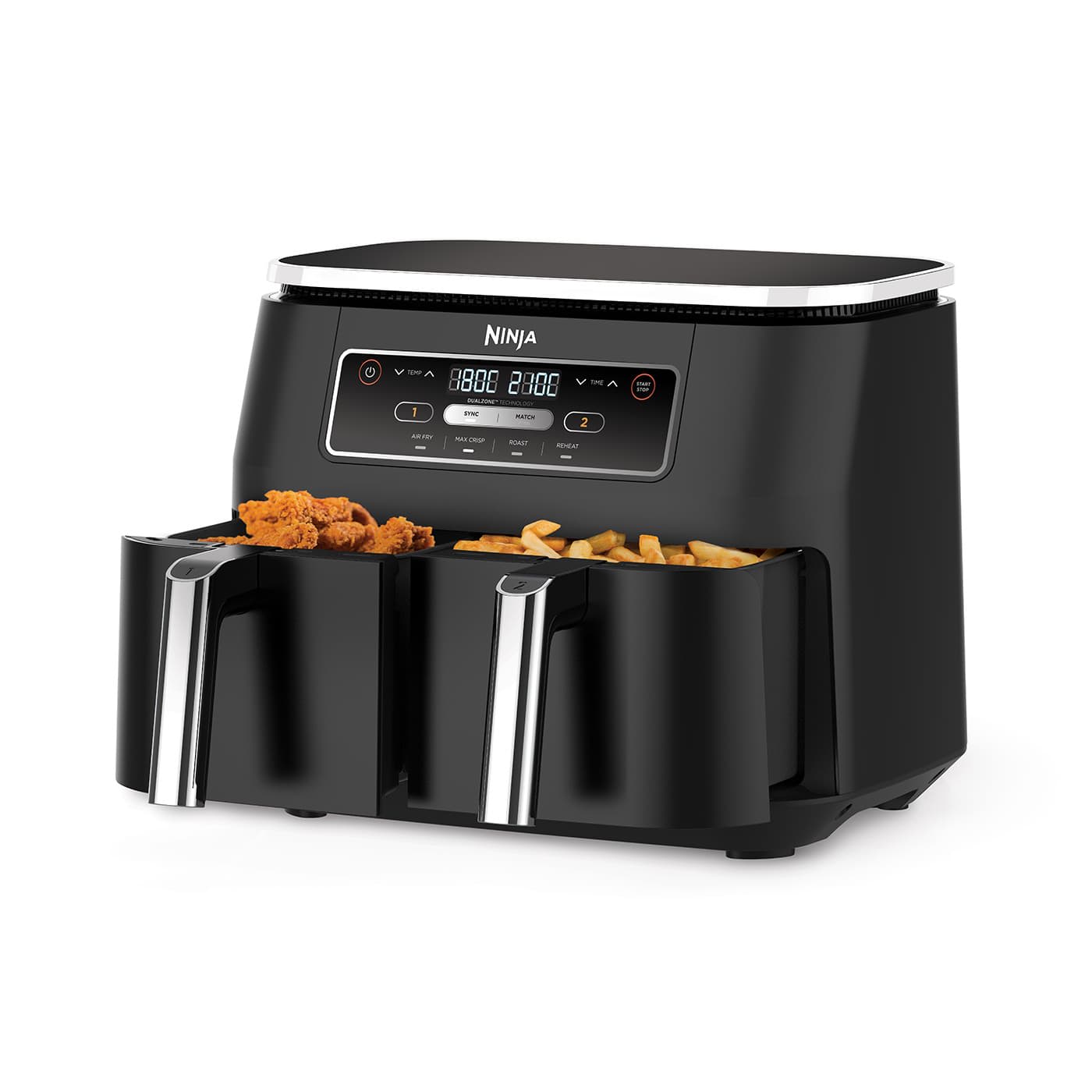 Ninja Foodi 4-in-1 Dual Zone Air Fryer AF200UK 7.6L - Black