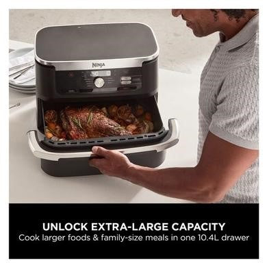 Ninja Foodi FlexDrawer AF500UK 10.4L Dual Air Fryer - Black