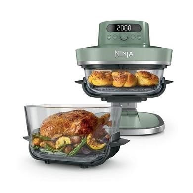 Ninja CRISPi Pro AS090UKGN 5-in-1 Glass Air Fryer - Moss Green