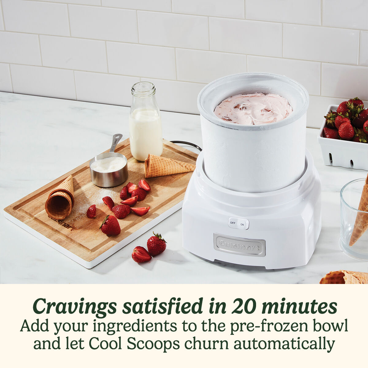 Cuisinart Cool Scoops ICE21U Ice Cream Maker Feature
