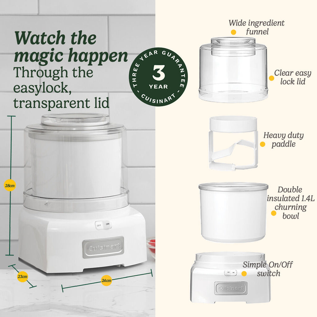 Cuisinart Cool Scoops ICE21U Ice Cream Maker Feature