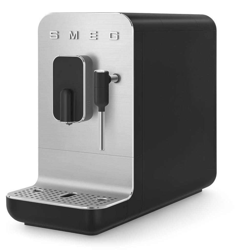 Smeg BCC12BLMUK Bean to Cup Coffee Machine with Milk Frother – Matte Black
