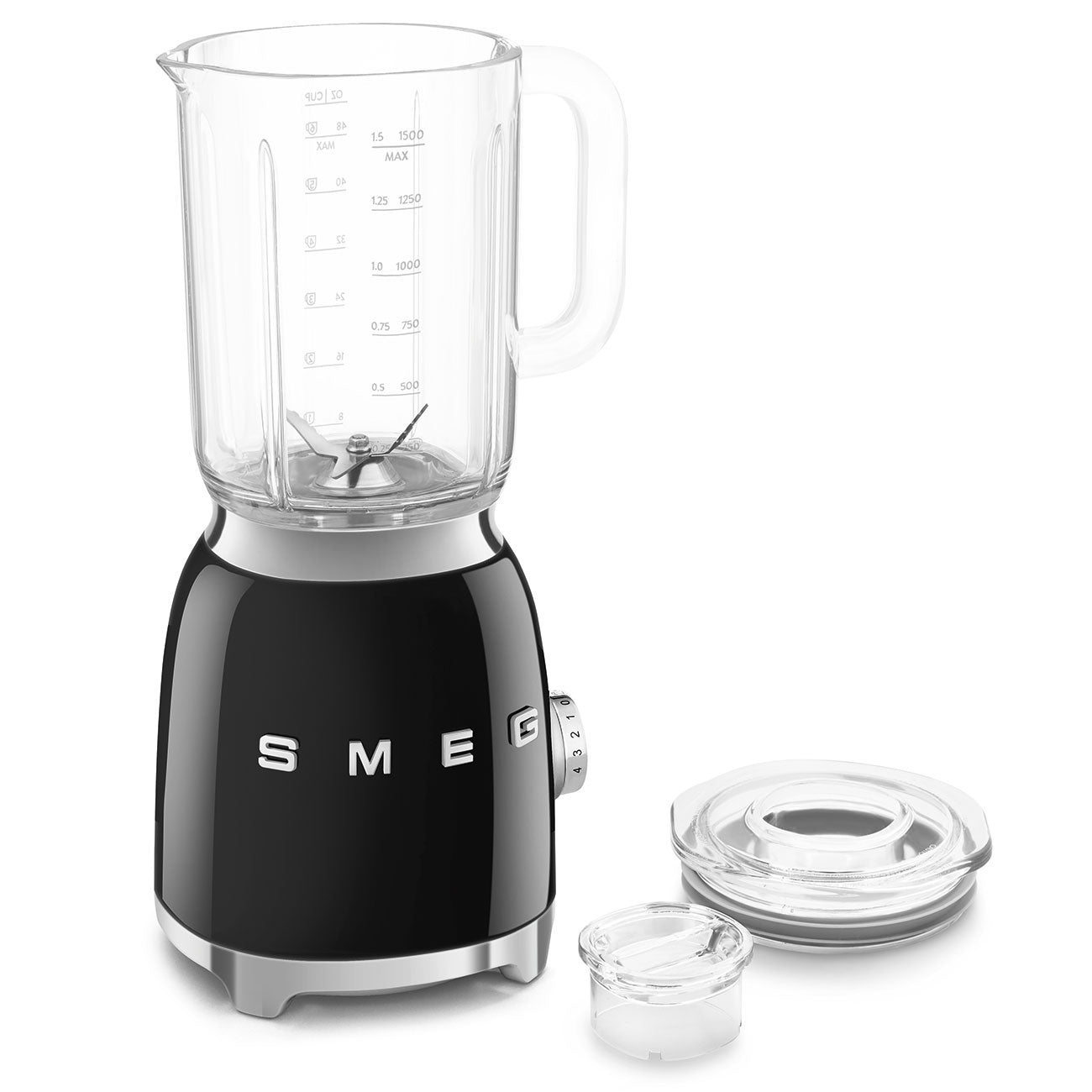 Smeg Black Jug Blender. Iconic Retro 50's Design BLF03BLUK