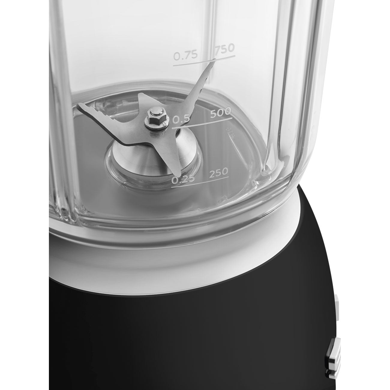 Smeg Black Jug Blender. Iconic Retro 50's Design BLF03BLUK