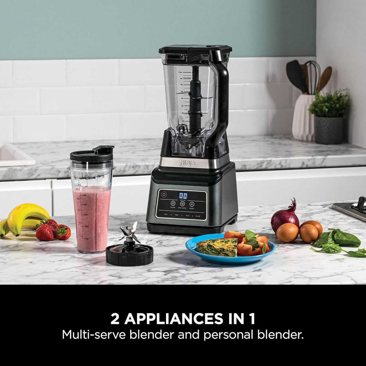 Ninja BN750UK 2-in-1 Blender jug and base