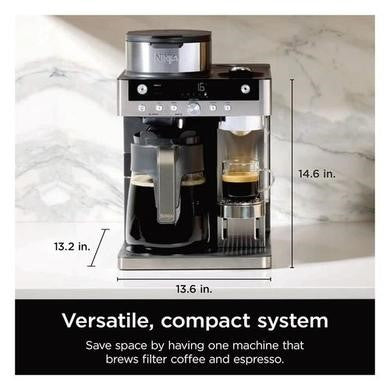 Ninja Prestige DualBrew CFN802UK filter coffee and capsule brewing detail