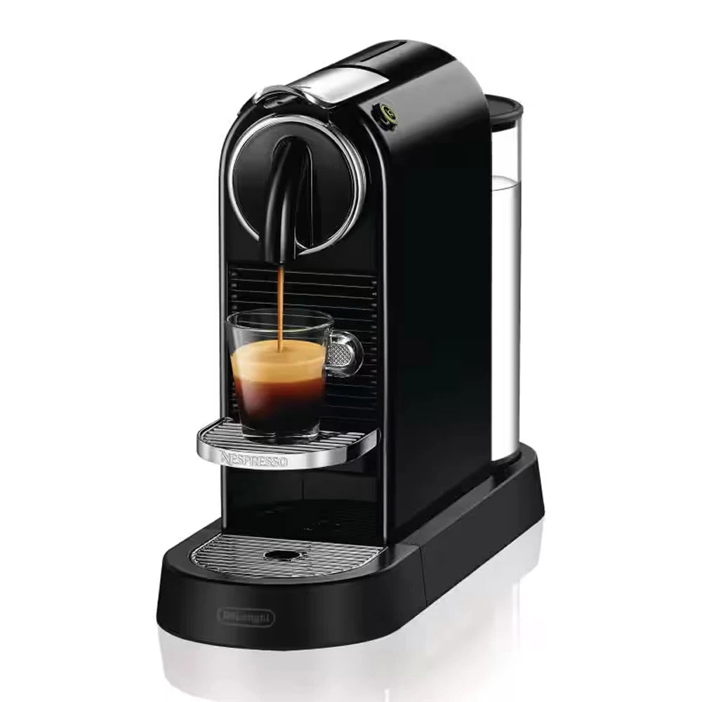 Nespresso Citiz EN167B Black - angled brewing view