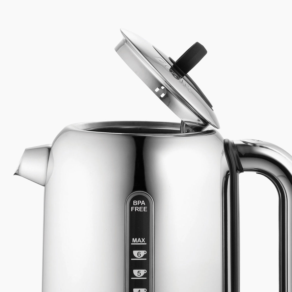 Dualit Classic Kettle Polished open lid detail