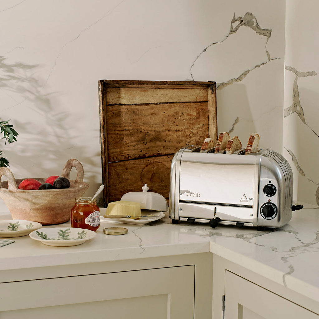 Dualit 4 Slice NewGen Classic Toaster Chrome lifestyle image