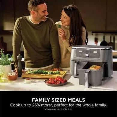 Ninja Foodi MAX Dual Zone DZ400UK 9.5L Air Fryer - Grey