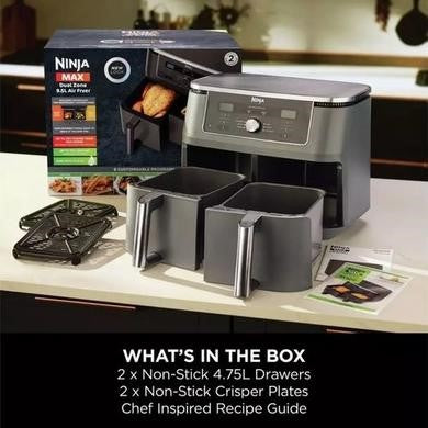 Ninja Foodi MAX Dual Zone DZ400UK 9.5L Air Fryer - Grey