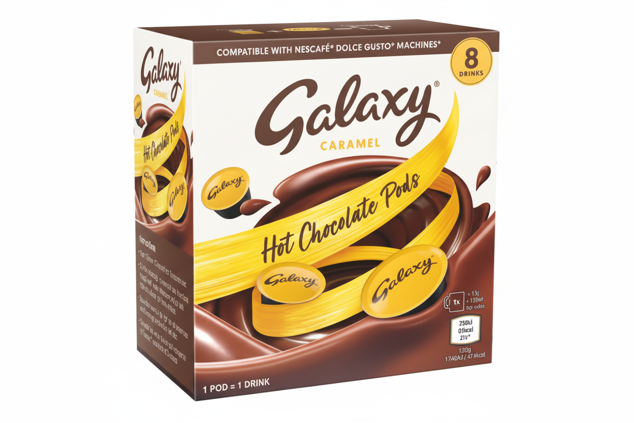 Dolce Gusto Galaxy Caramel Hot Chocolate Pods 8pk | Nescafe UK