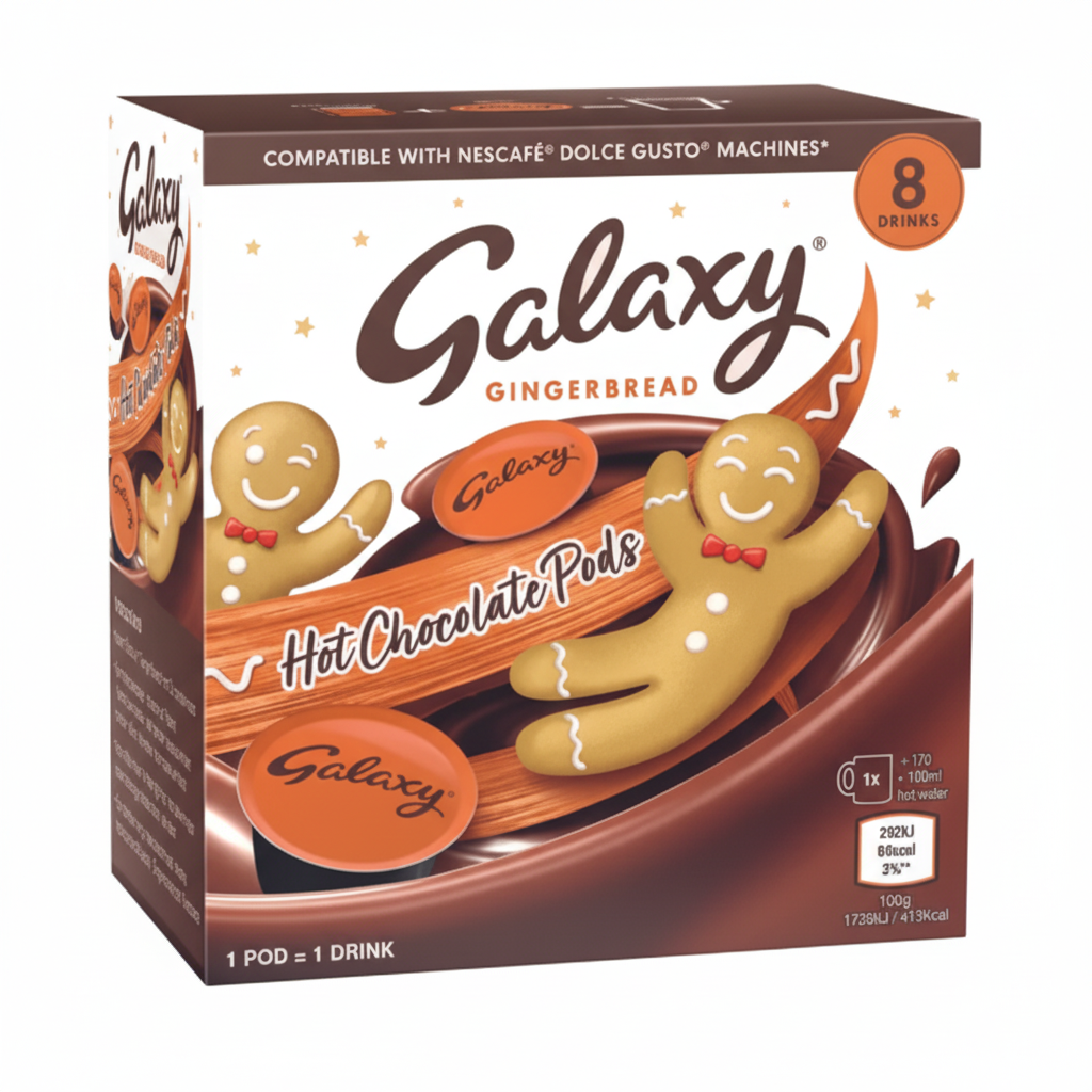 Dolce Gusto Galaxy Gingerbread Hot Chocolate Pods 8pk | Nescafe UK