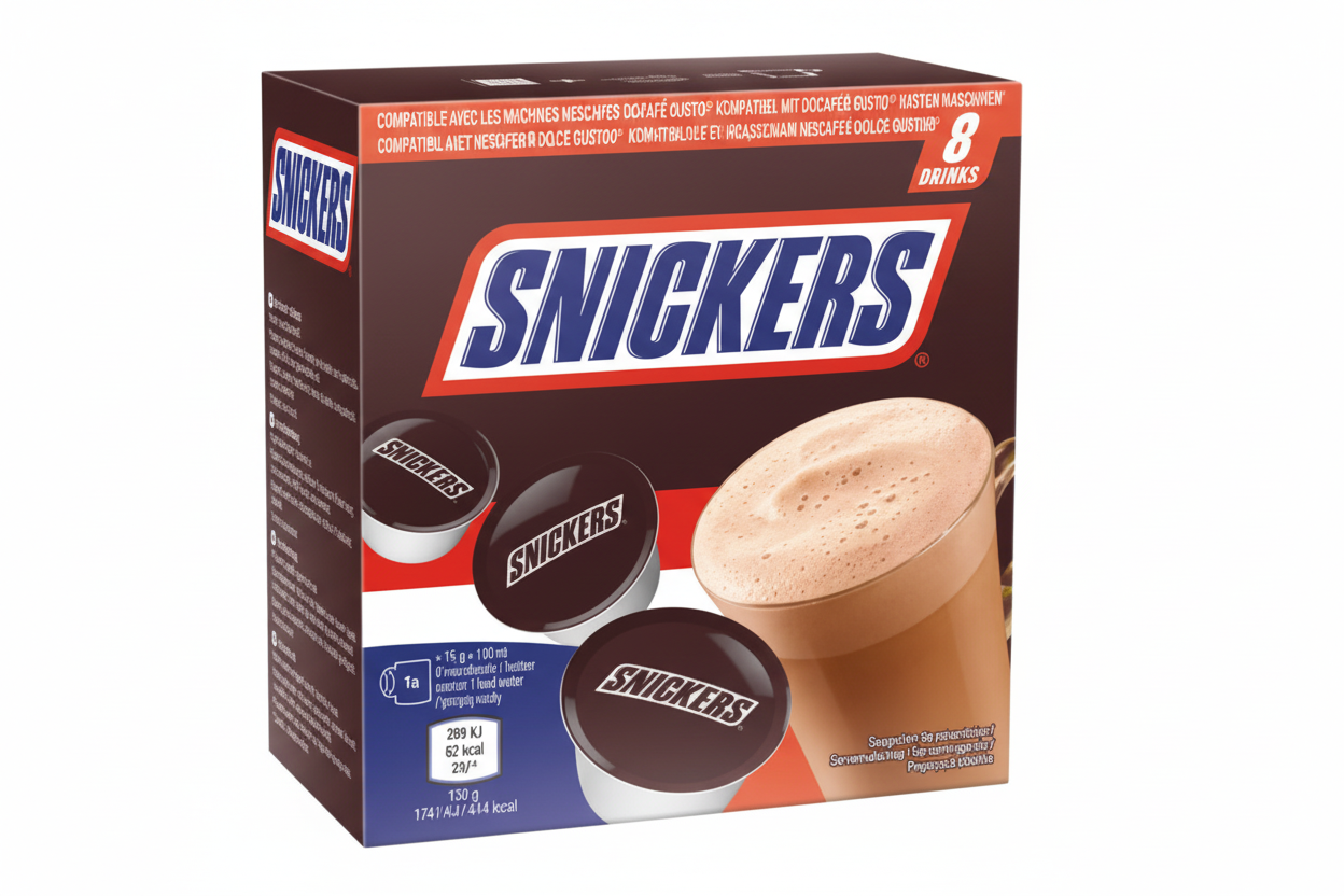 Dolce Gusto Snickers Hot Chocolate Pods 8pk | Nescafe Capsules UK