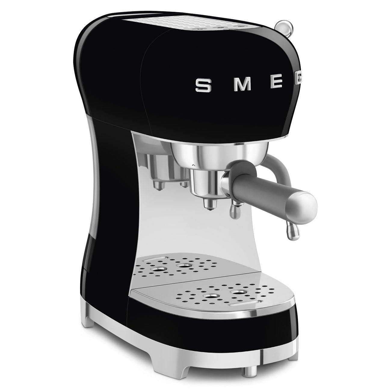 Smeg Black Espresso Coffee Machin 50's Style ECF02BLUK